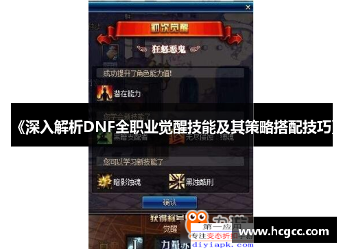 《深入解析DNF全职业觉醒技能及其策略搭配技巧》